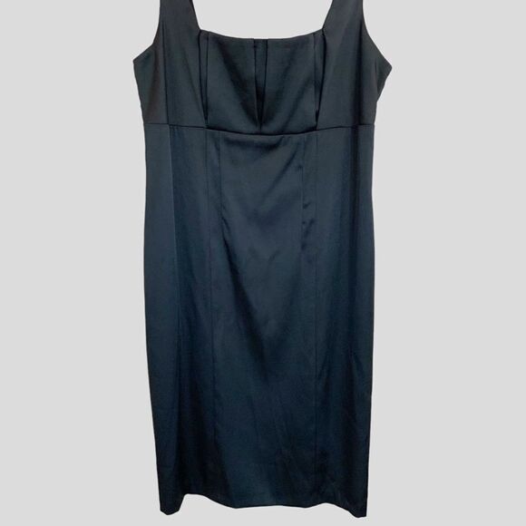 Vintage 90’s Square Neck Satin Mini Dress - Picture 3 of 8